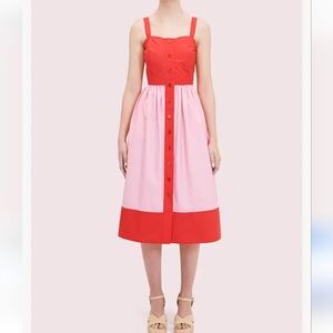 Kate Spade Red and Pink Dress